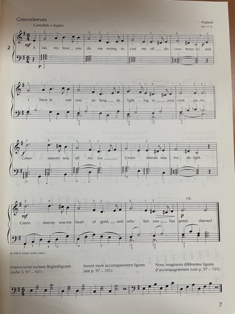 Fritz Emonts Méthode de Piano européenne volume 2 partition piano