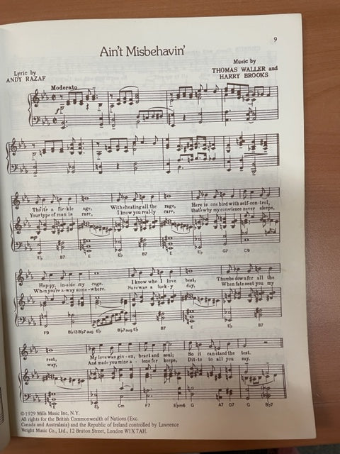 Fats Waller The music makers partition piano