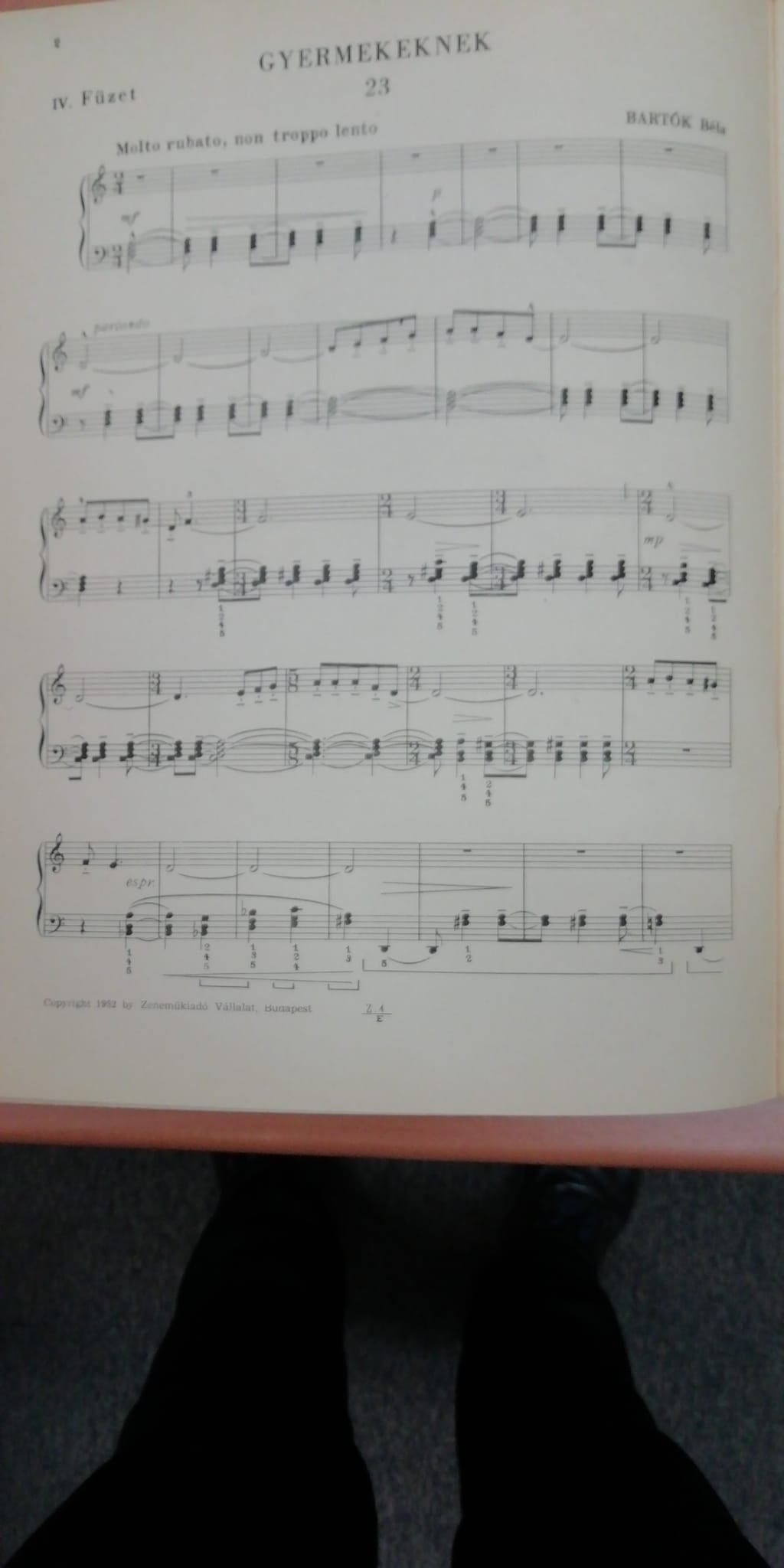 Bartok Bela Für Kinder vol IV partition piano