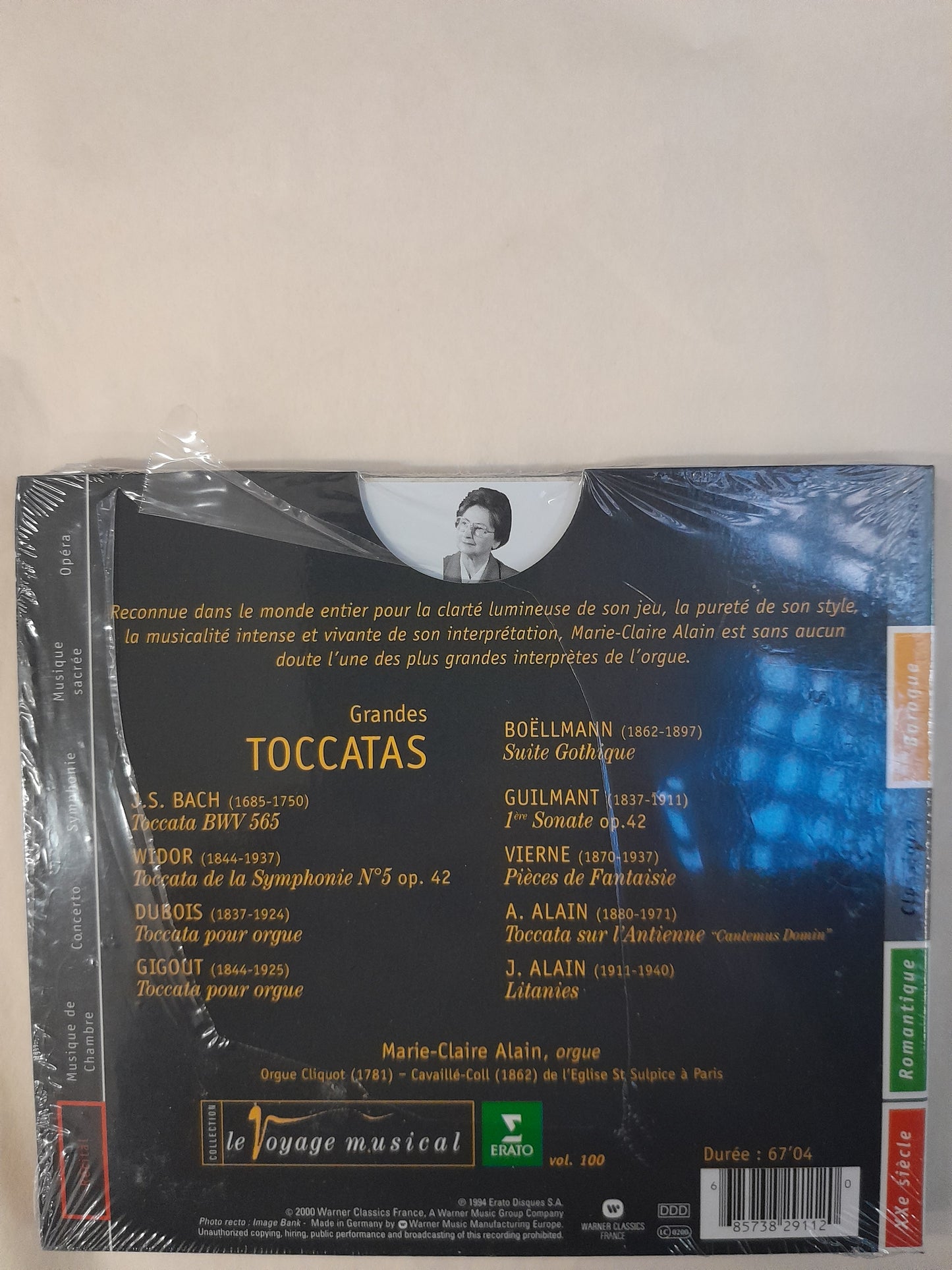 CD Bach Grandes toccatas pour orgue