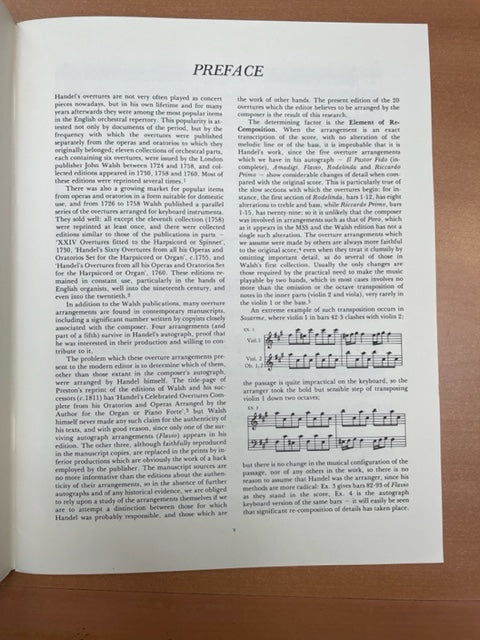 HÄNDEL G.F. 20 ouvertures in authentic keyboard arrangements vol 3 piano
