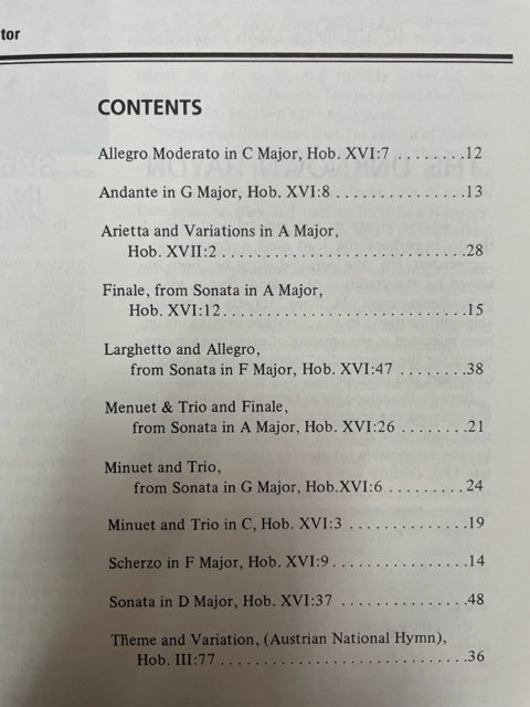 Joseph Haydn An introduction to his keyboard works partition piano