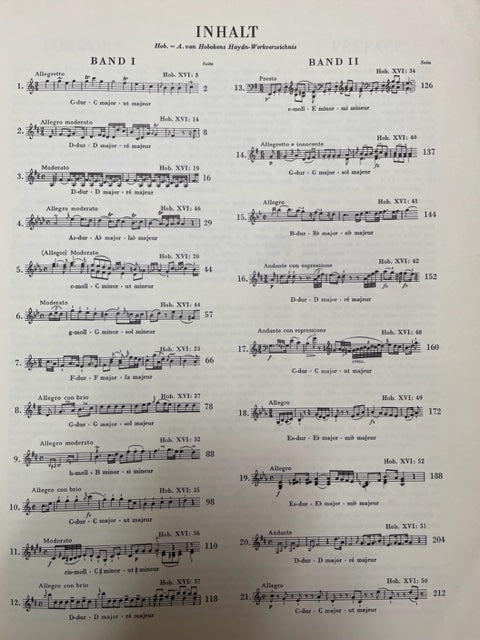 Joseph Haydn Klaviersonaten band I: Auswahl partition piano