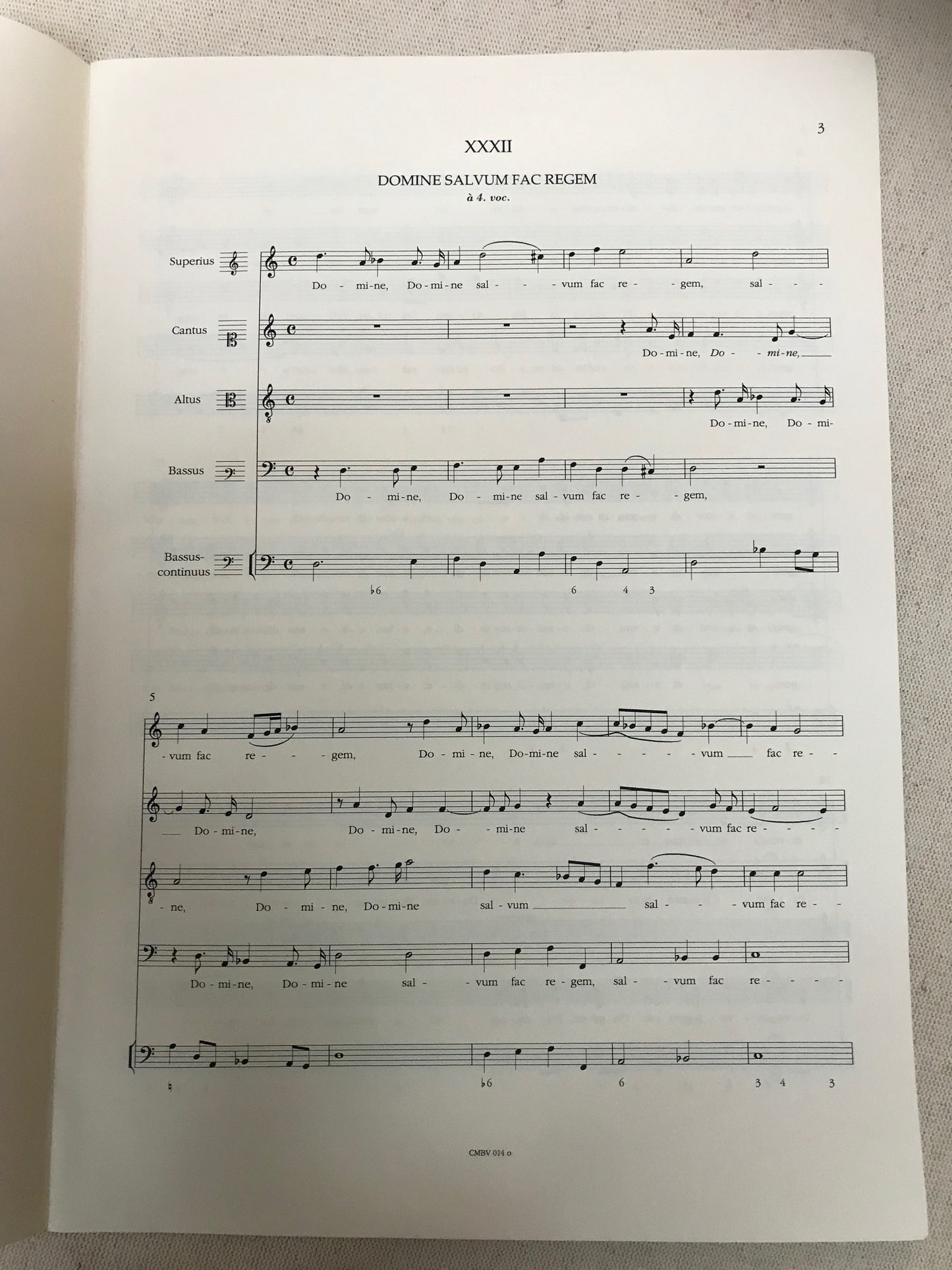 Henry Du Mont Cantica Sacra, partition pour choeur