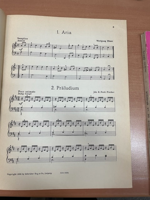 Hermann kurt danses et divertissements faciles partition piano