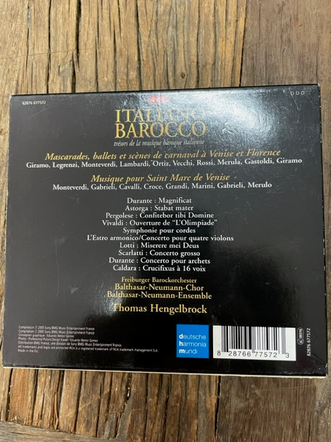 CD Thomas Hengelbrock Italiano barocco Trésors de la musique baroque italienne