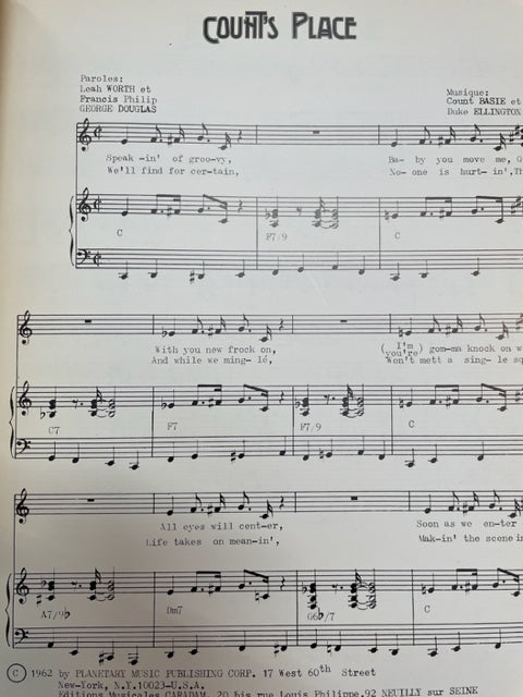 Count Basie Jazz and Boogie partition piano