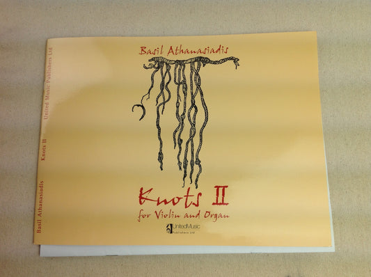 Athanasiadis Basil Knots II partition pour violon et orgue