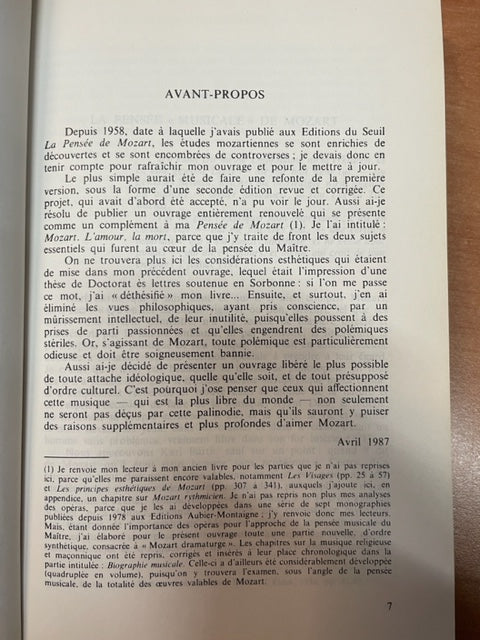 Mozart l'amour, la mort livre de Jean - Victor Hocquard