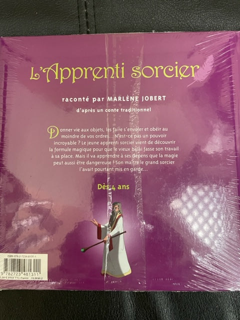 L'apprenti sorcier de Marlène Jobert livre + CD. A partir de 4 ans