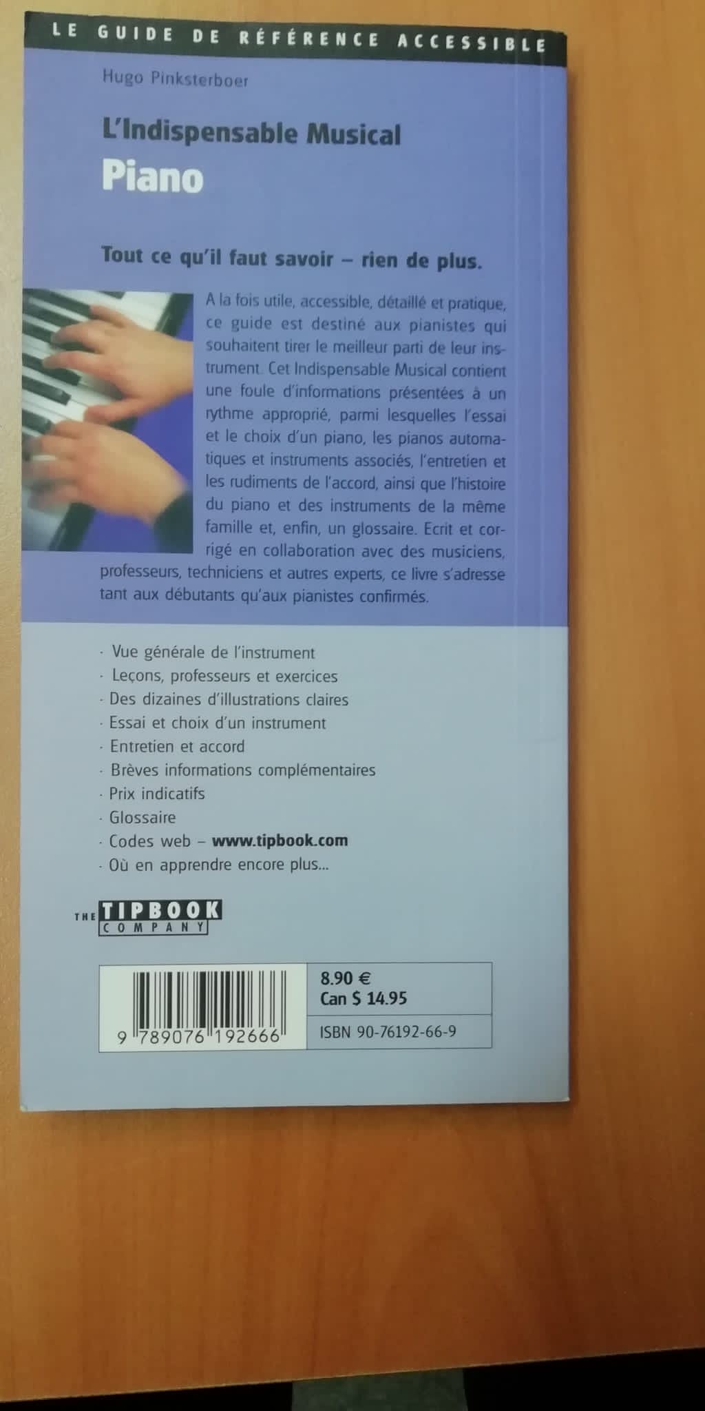 L'indispensable musical - Piano Livre de Hugo Pinksterboer