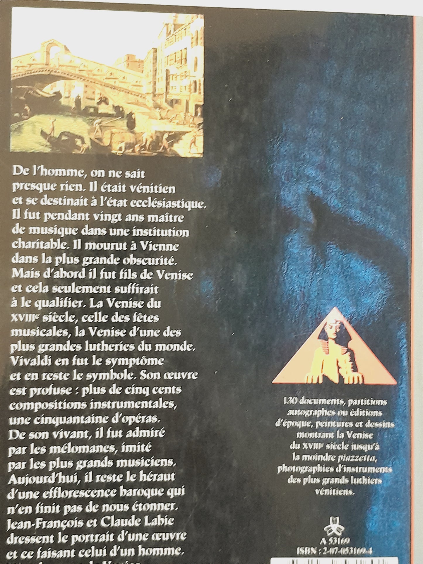 Vivaldi, des saisons à Venise livre de Labie J-François