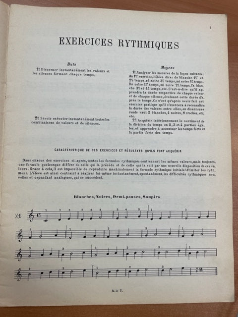 Partition De la spontanéité rythmique du pianiste vol. 1 Thieberge Raymond