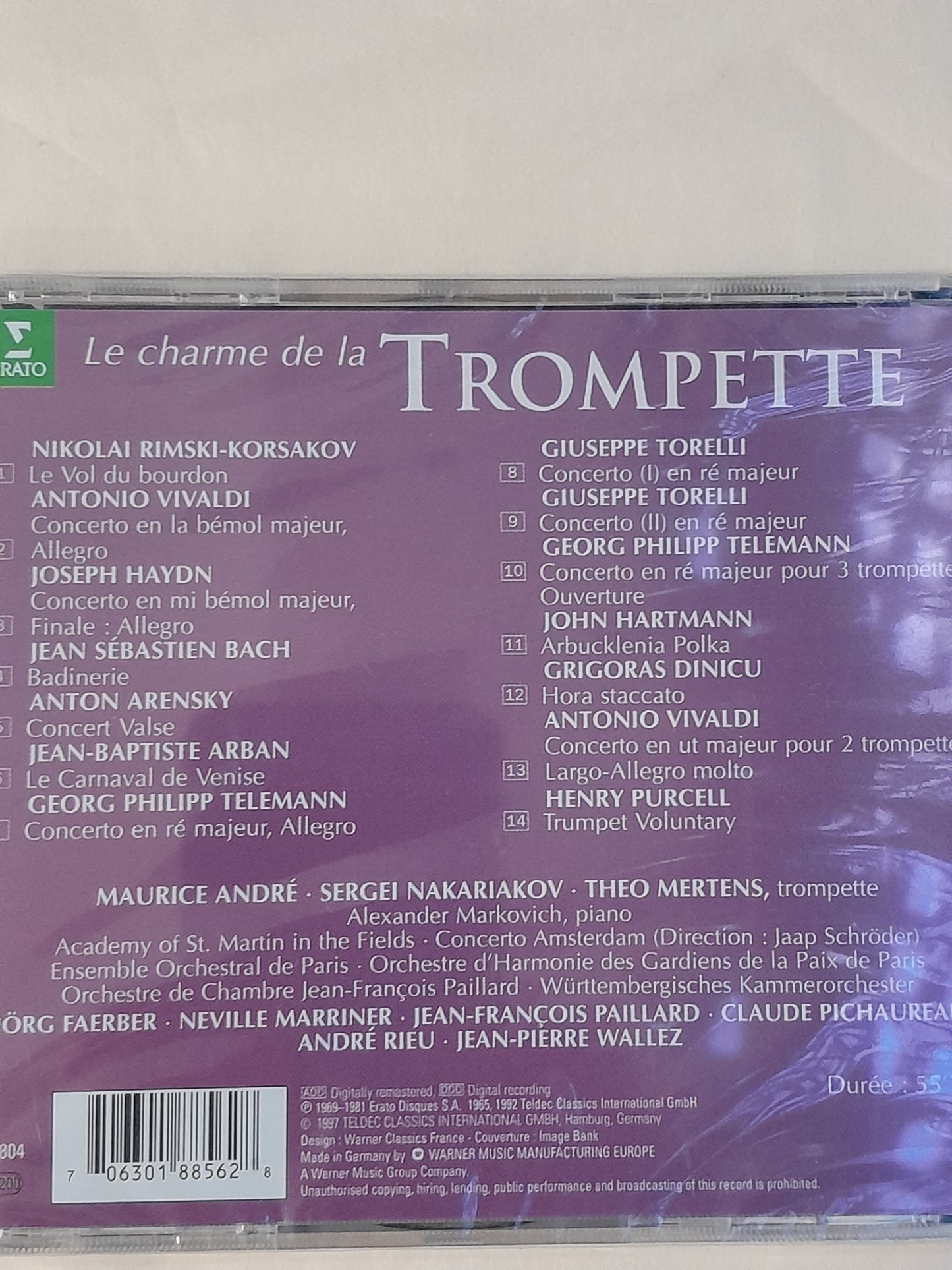 CD Le charme de la Trompette interprété par Maurice André