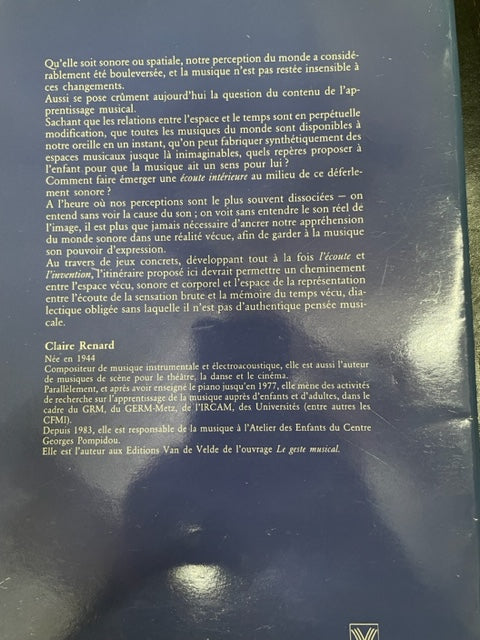 Claire Renard Le temps de l'espace