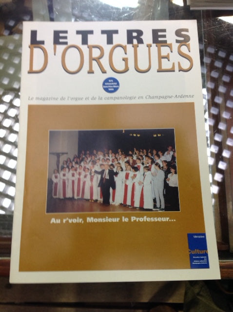 Lettres d'orgues, lot de 5 revues n°2 - 7 - 8 - 9 - 10