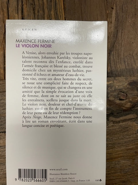 Le violon noir Roman de Fermine Maxence
