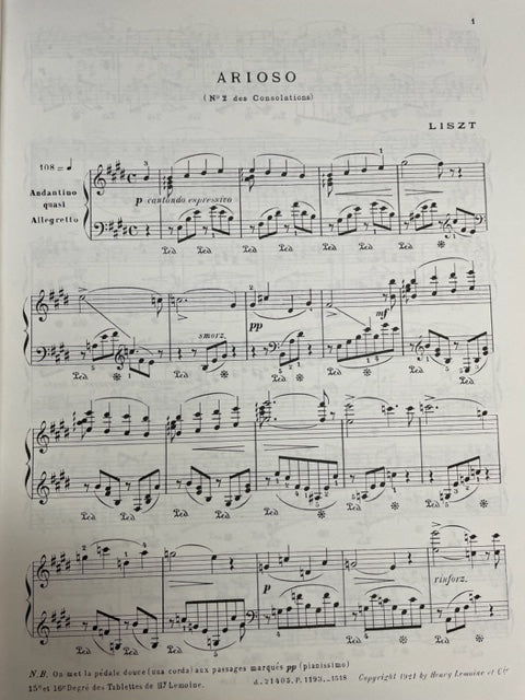 Franz Liszt Oeuvres choisies Classiques favoris du piano n° 9 vol B partition piano
