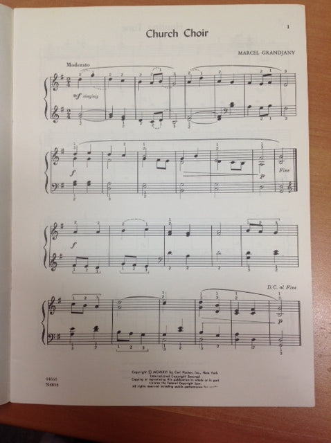 Marcel Grandjany Little Harpe book 8 pièces faciles pour harpe avec ou sans pédale