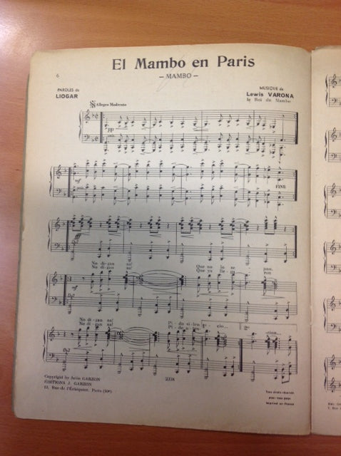 Mambo Rumba 2e volume partition pour accordéon