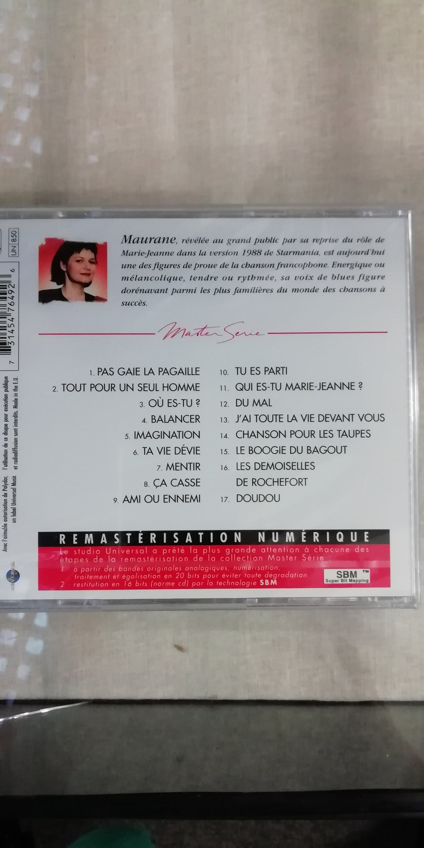 CD Maurane Master serie 17 chansons