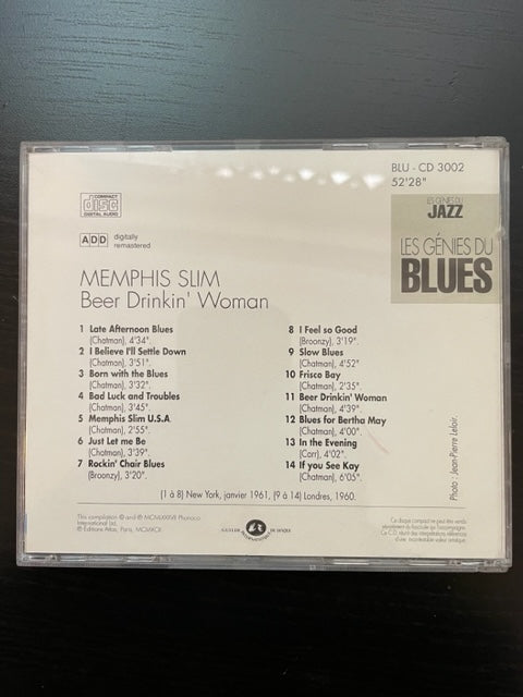 CD Memphis Slim Beer Drinking Woman
