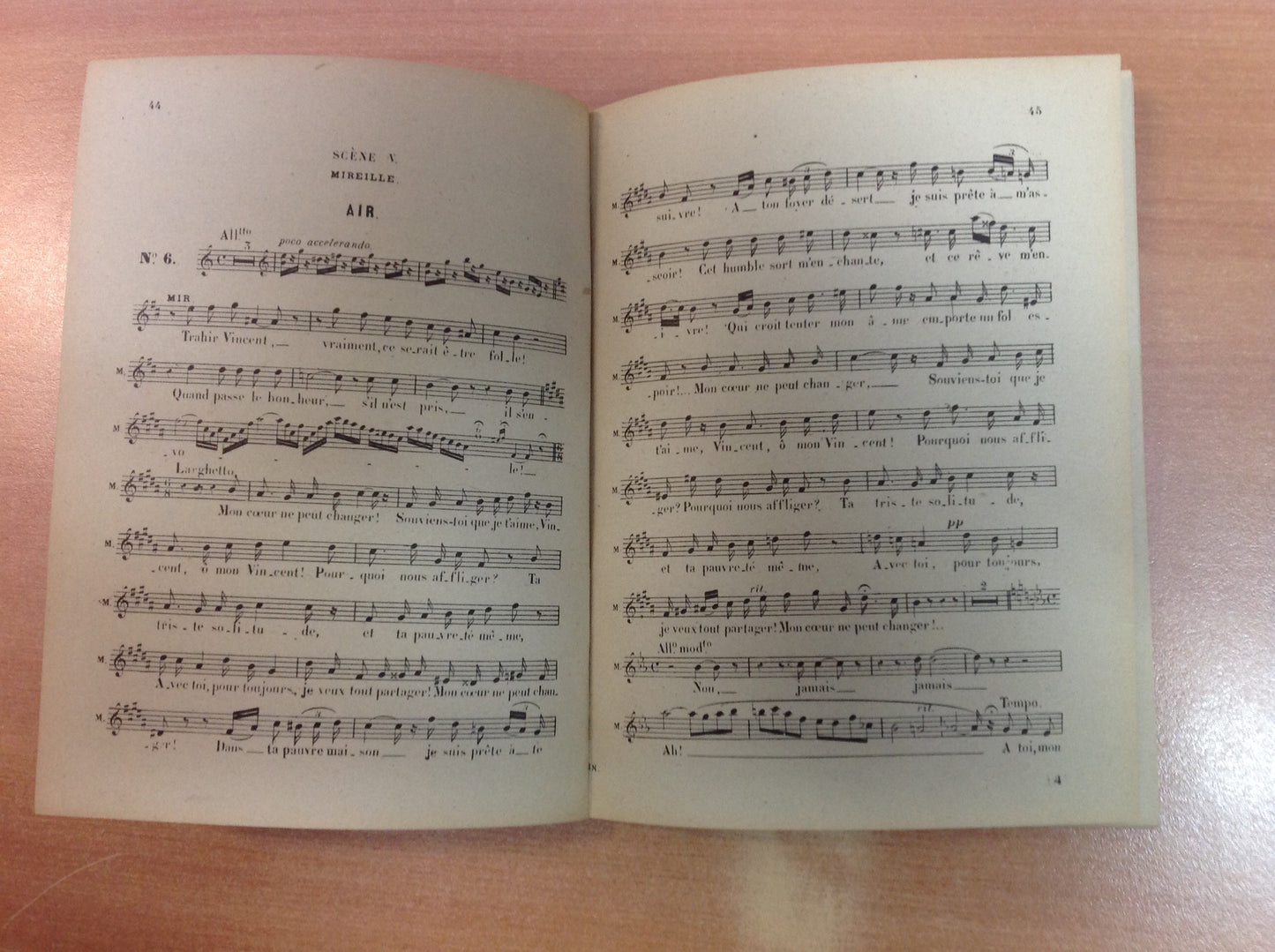 Charles Gounod Mireille partition de chant