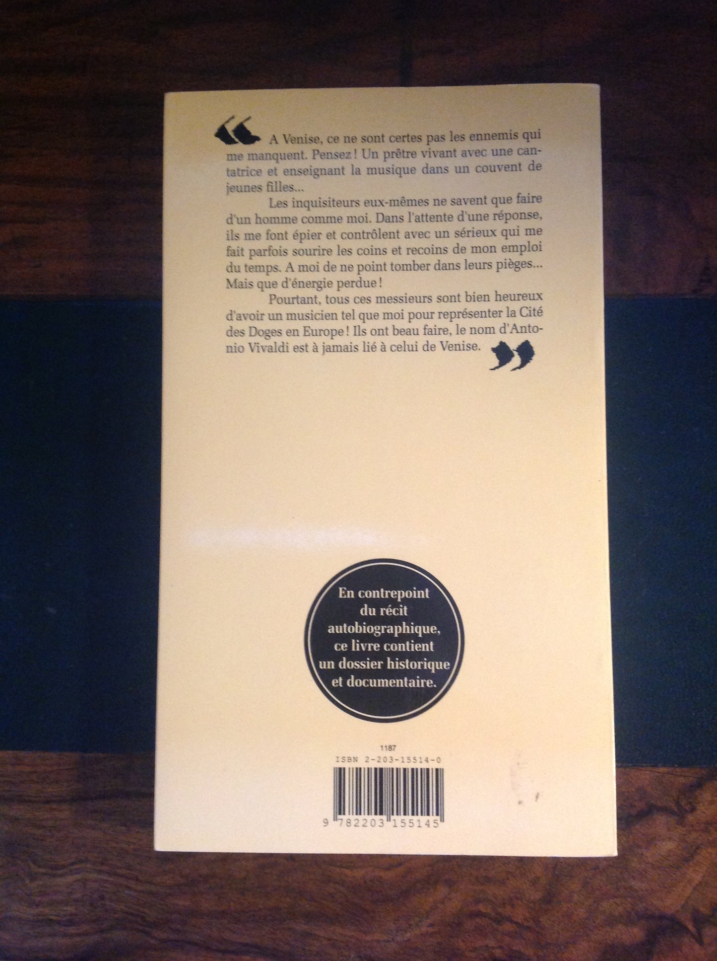 Moi, Vivaldi prêtre par nécessité livre de Christian Coffrant