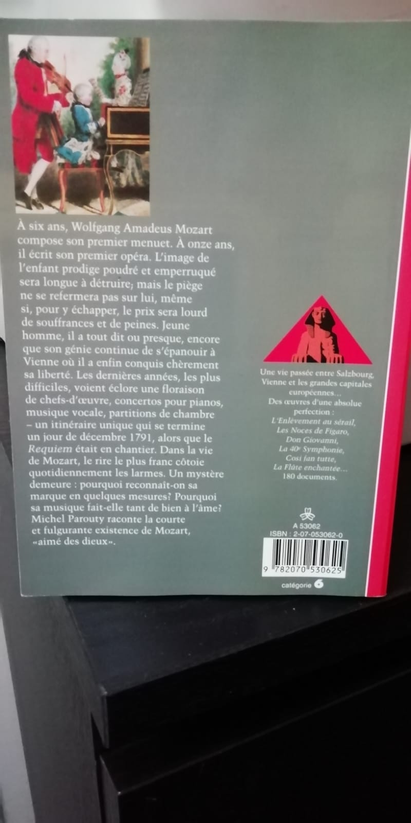 Mozart, aimé des dieux livre de Parouty Michel