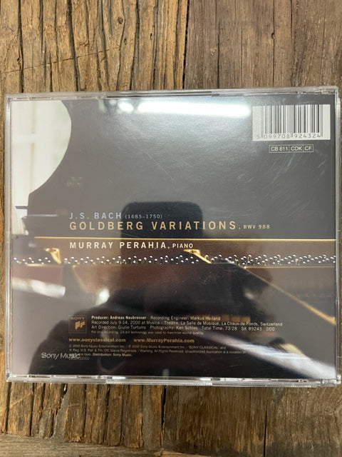 CD Bach Variations Goldberg BWV 988 Murray Perahia