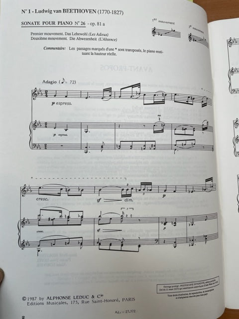 Partition de HOLSTEIN / LOUVIER Musiques à chanter pour les classes de Formation Musicale de Mozart à Richard Strauss vol 8