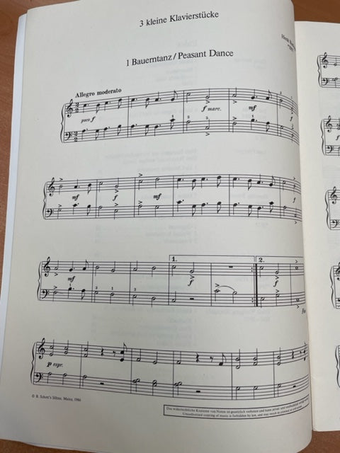 Partition New piano pieces for children recueil aux éditions Schott