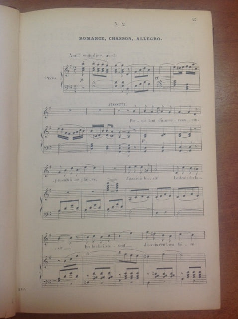 Massé V. Hérold F. Les noces de Jeannette, Le pré aux clercs partition pour chant et piano