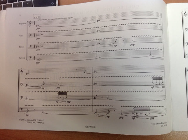 Thierry Alla Offshore partition pour 4 saxophones