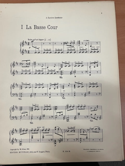 Orban Marcel Six pièces brèves partition piano