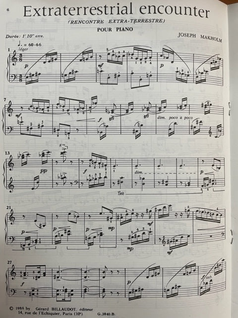 Panorama piano volume 3 Oeuvres contemporaines partition piano