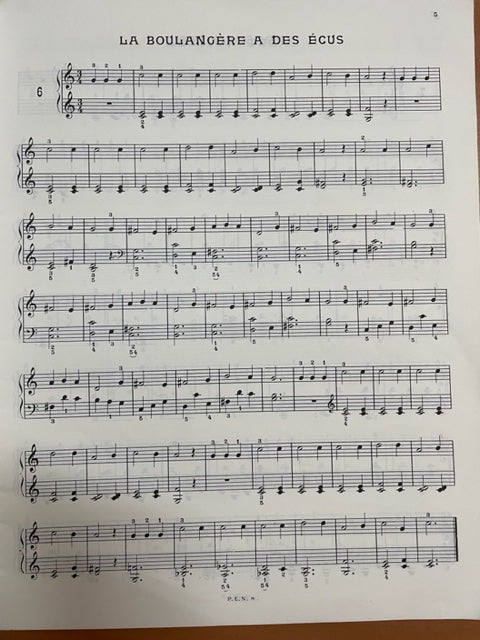 Pierre Nérini Petites études sur des airs connus à l'usage des jeunes pianistes