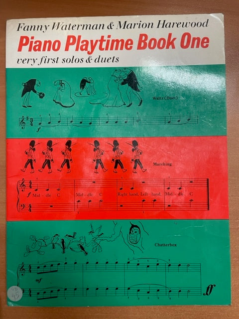 Waterman Piano playtime book 1  Very first solos and duets partition piano à 4 mains