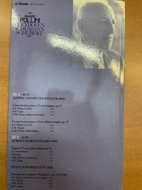 Maurizio Pollini Debussy, Schumann et Schubert Livret + 2CD