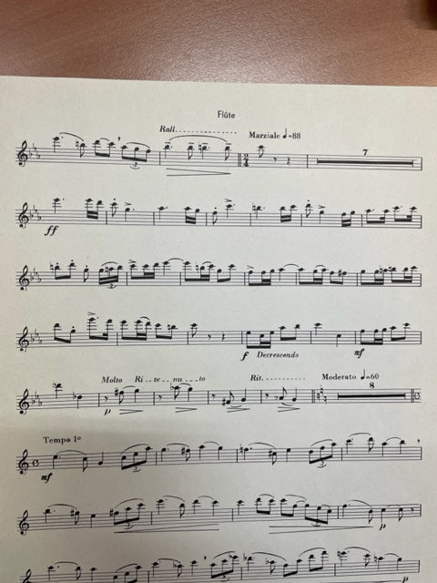 Léon Legron Printemps partition pour flute et piano