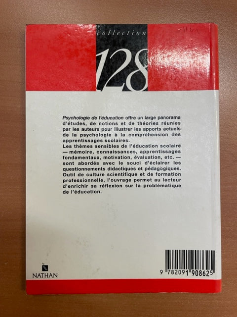 Psychologie de l'éducation livre de Jean-Noël Foulin et Serge Mouchon
