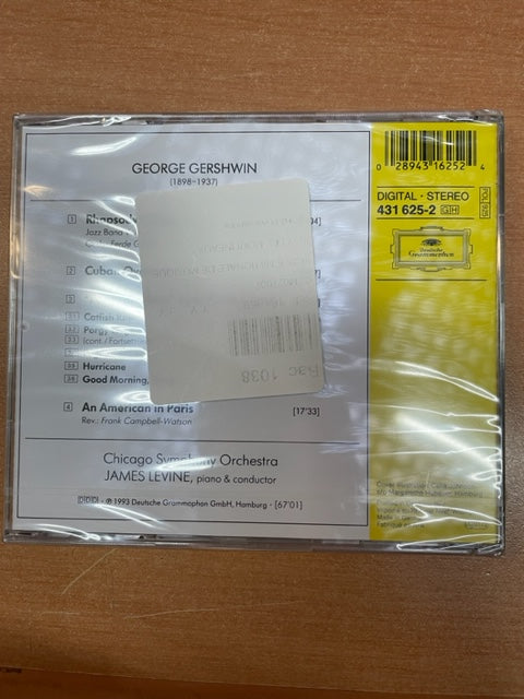CD George Gershwin Rhapsody in Blue An American in Paris