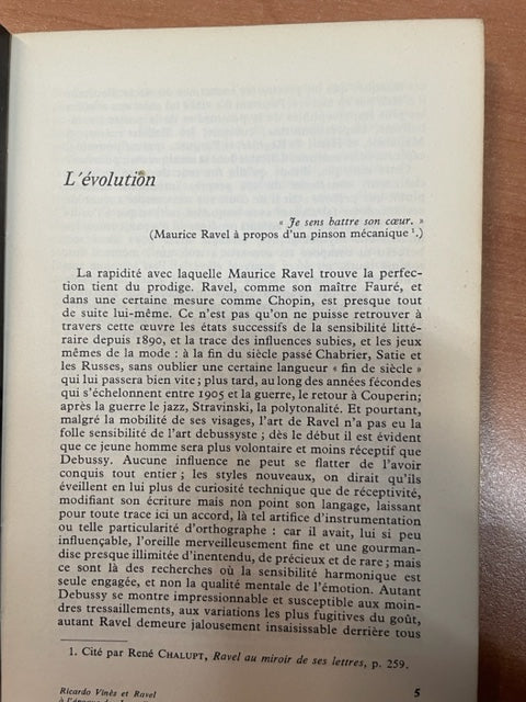 Ravel Livre de Vladimir Jankélévitch