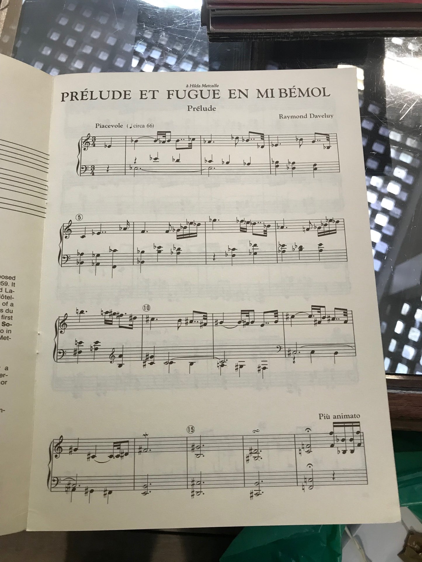 Raymond Daveluy Prélude et fugue partition pour orgue