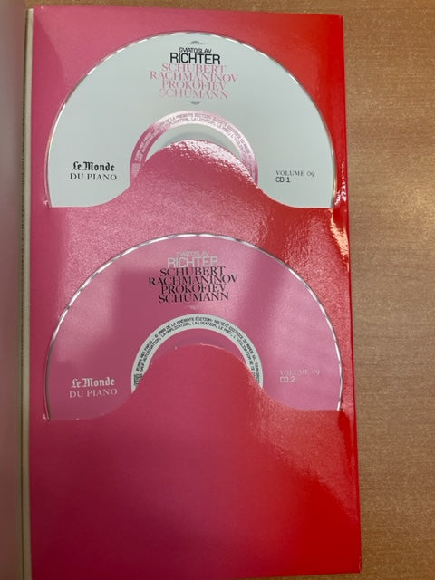 Sviatoslav Richter Schubert, Rachmaninov, Prokofiev, Schumann livret + 2CD