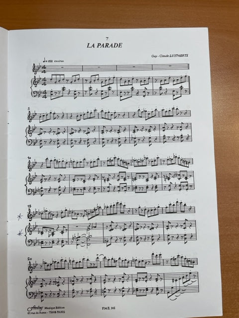 Guy-Claude Luypaerts Schermuzzio partition pour Flute et piano