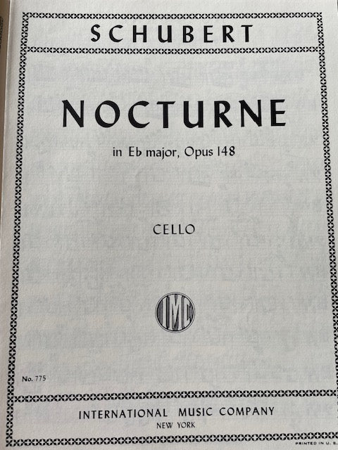 Franz Schubert Nocturne en mib majeur opus 148 pour piano violon violoncelle
