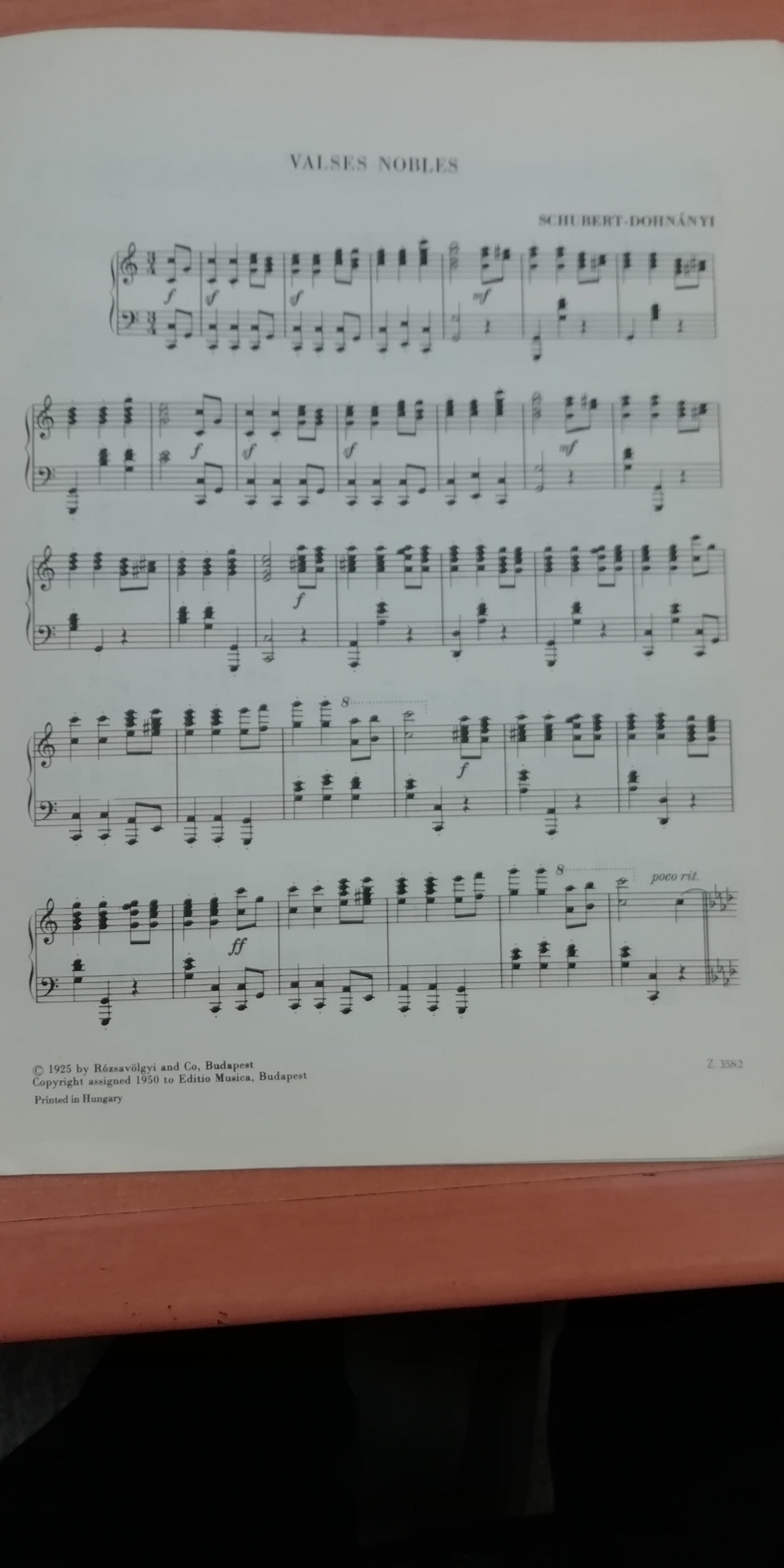 Franz Schuber Valses nobles partition piano