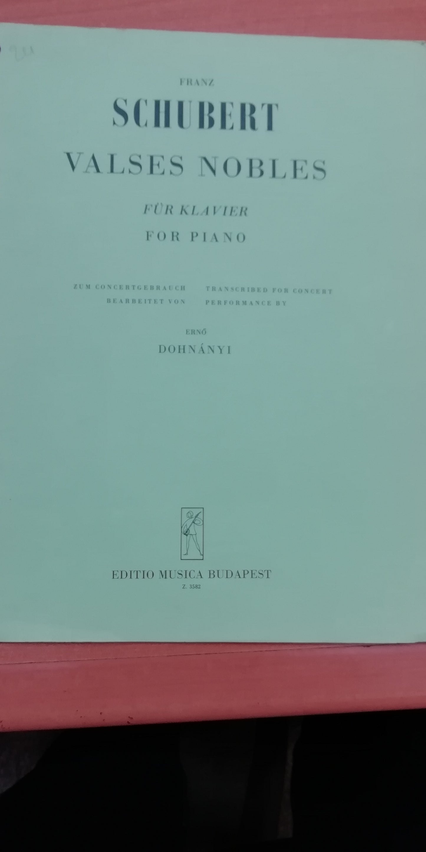 Franz Schuber Valses nobles partition piano
