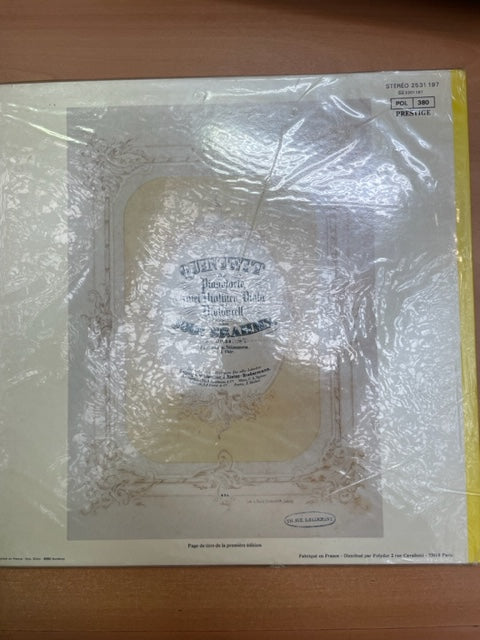 Vinyle Johannes Brahms Maurizio Pollini Quintette avec piano opus 34